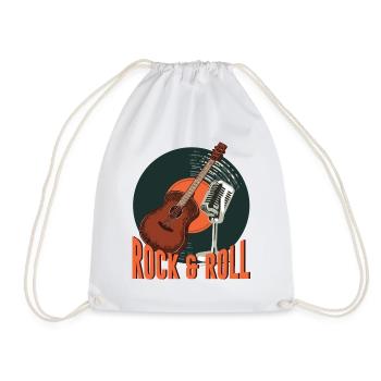 Rock and roll - Drawstring Bag - white - Front