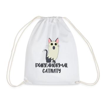 Purran activités normales chat halloween drôle - Sac de sport léger - blanc - Devant