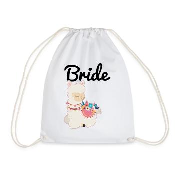 Mariée à être mariée alpaga lama alpaga - Sac de sport léger - blanc - Devant
