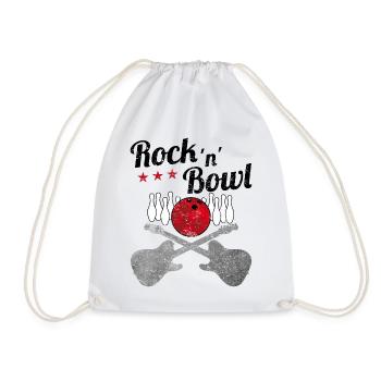Bowling Spieler Bowlen Rock Musik Fans Geschenk - Turnbeutel - Weiß - Vorne