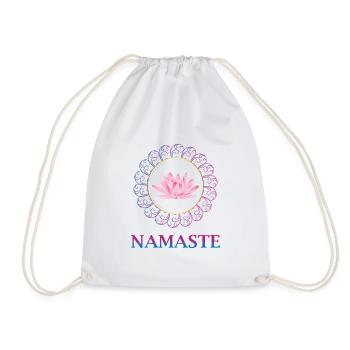 Namaste Lotus Blüte - Turnbeutel - Weiß - Vorne