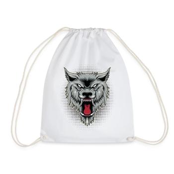 Loup sauvage | Meute de loups - Sac de sport léger - blanc - Devant
