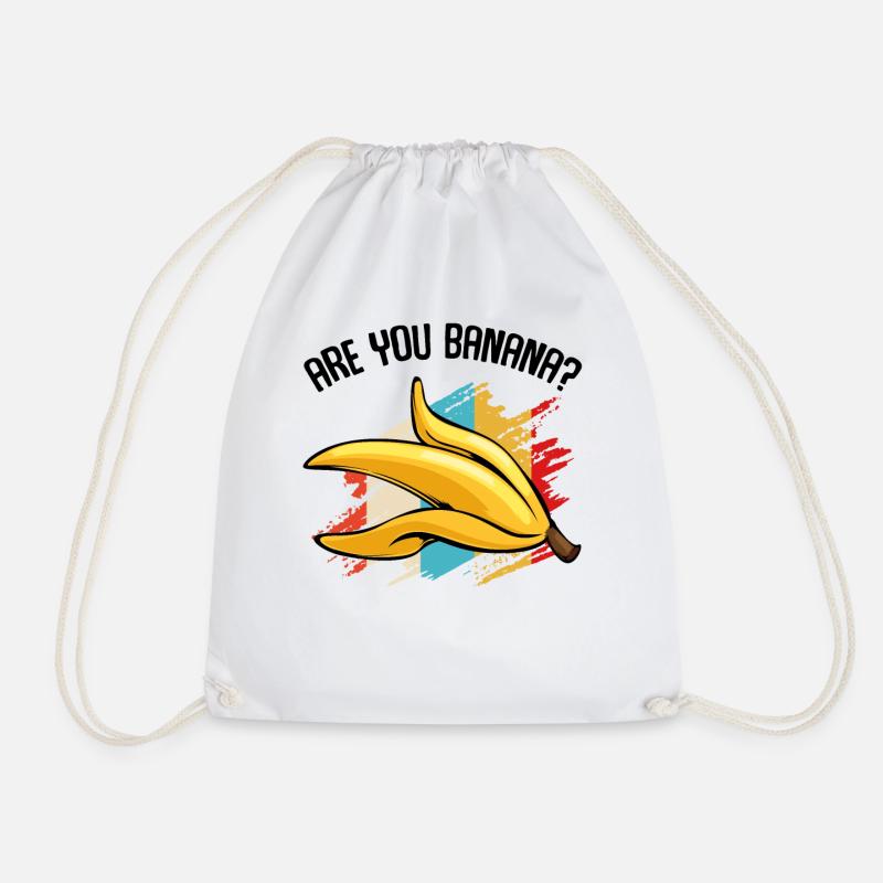 Bananen Frucht - Turnbeutel - Weiß