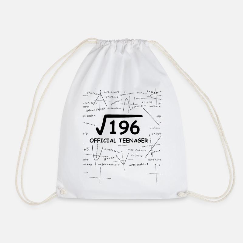 14e anniversaire 14 ans cadeau adolescent maths - Sac de sport léger - blanc