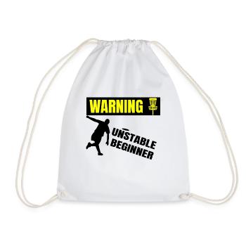 DiscGolf Golfer Disk Golfing Beginner Sportler - Turnbeutel - Weiß - Vorne