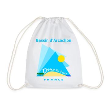 Dune du Pilat, France - Drawstring Bag - white - Front