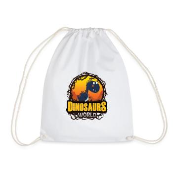 Dinosaurier Welt Sunset - Turnbeutel - Weiß - Vorne