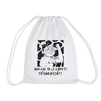 Ada che ta le ciapet, desgrasiat! - Drawstring Bag - white - Front