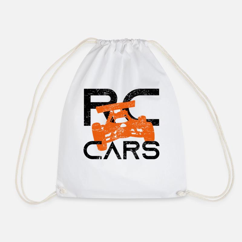 RC Auto Car Modellauto Modellbau Geschenk - Turnbeutel - Weiß