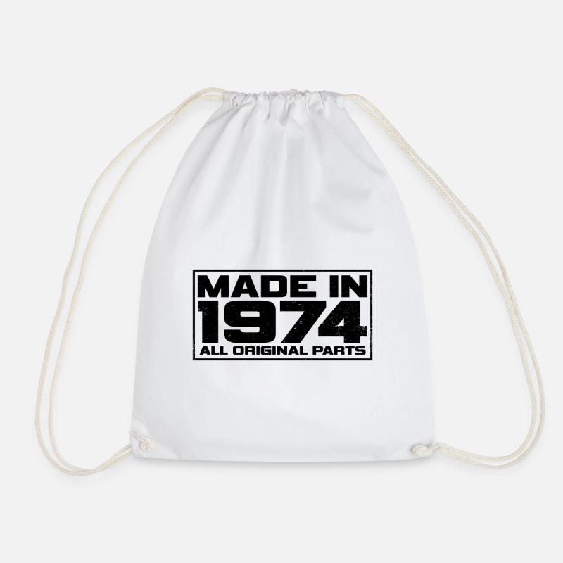 Made in 1974 - Turnbeutel - Weiß