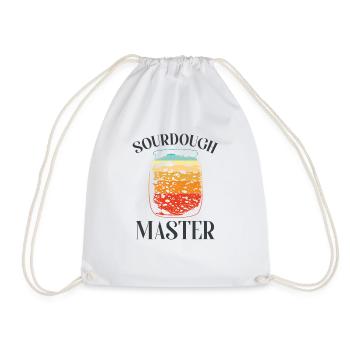 Baking Baker Sourdough Bread Master - Drawstring Bag - white - Front