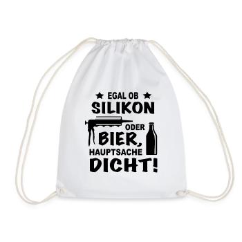Handwerker Installateur Klempner Geschenk Idee - Turnbeutel - Weiß - Vorne