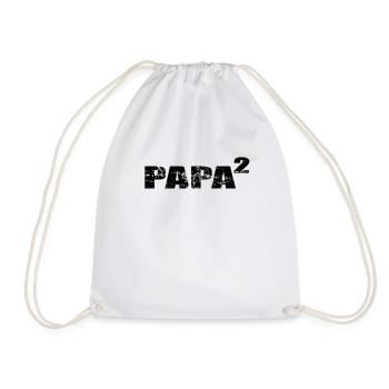 Papa à élever 2 jumeaux 2 filles 2 fils - Sac de sport léger - blanc - Devant