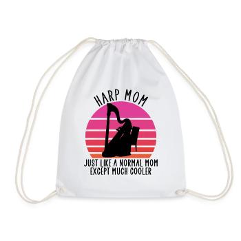 harp mom - Turnbeutel - Weiß - Vorne