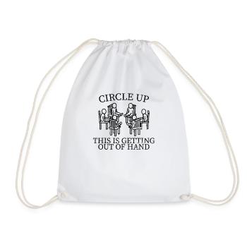 educators educators pedagogy social workers - Drawstring Bag - white - Front