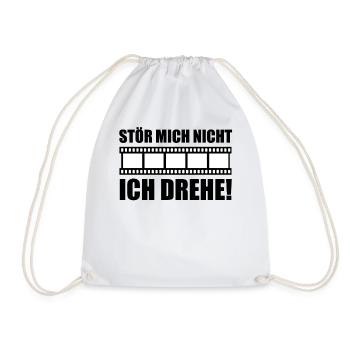 Hobby Regisseur Filmemacher Filmproduzent Geschenk - Turnbeutel - Weiß - Vorne
