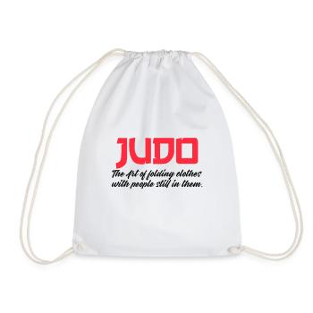 judo the art of folding people - Turnbeutel - Weiß - Vorne