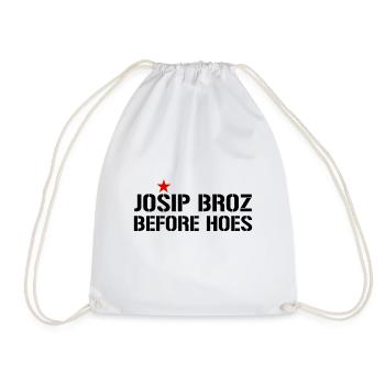 Marsal Josip Broz Tito Yugoslavia Yugoslavia - Drawstring Bag - white - Front