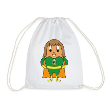 Oeuf de super-héros - Sac de sport léger - blanc - Devant