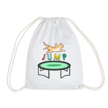 Trampoline de sport Cat Jump High - Sac de sport léger - blanc - Devant