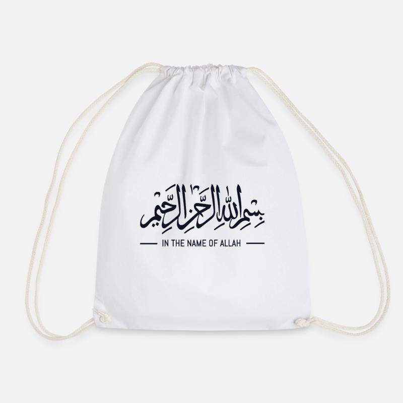 Islam Allah - Drawstring Bag - white