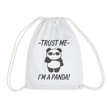 Panda disant - Sac de sport léger - blanc - Devant