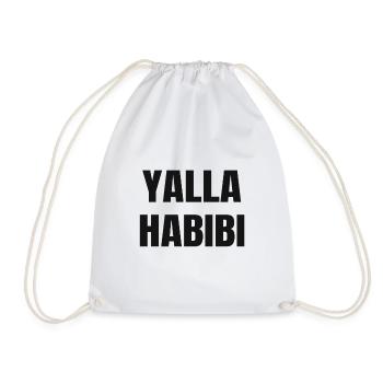 Yalla Habibi - Turnbeutel - Weiß - Vorne