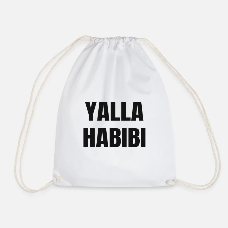 Yalla Habibi - Turnbeutel - Weiß