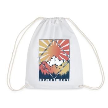 Voyage randonnée explorer montagne explorer escalade - Sac de sport léger - blanc - Devant