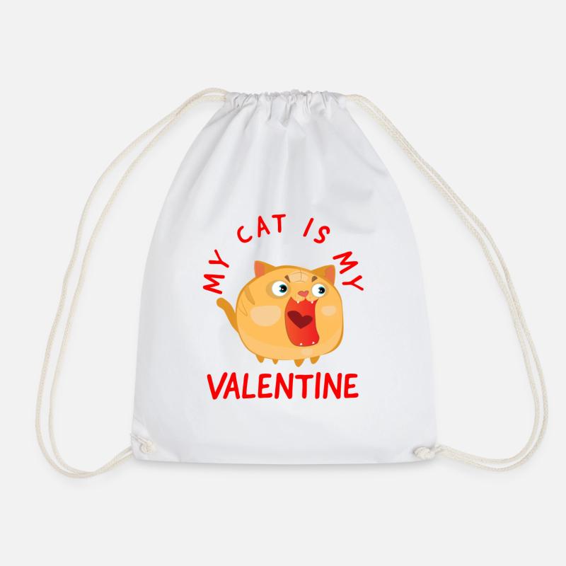 Valentinstag, Valentinstag, Valentinstag - Turnbeutel - Weiß