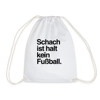 Lustiges Schach ist halt kein Fußball Brettspieler - Turnbeutel - Weiß - Vorne