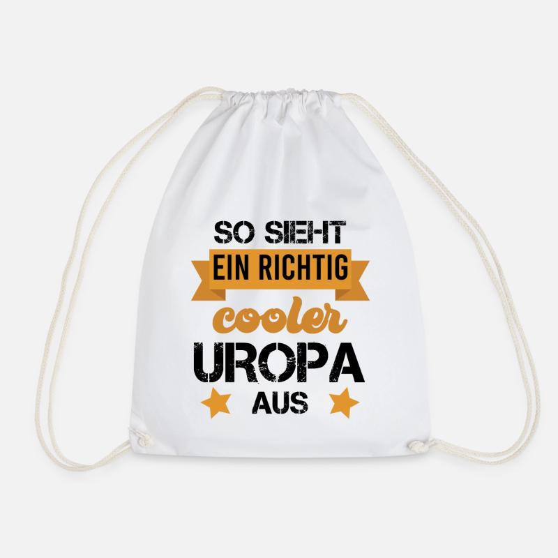 SO SIEHT EIN COOLER UROPA AUS - Turnbeutel - Weiß