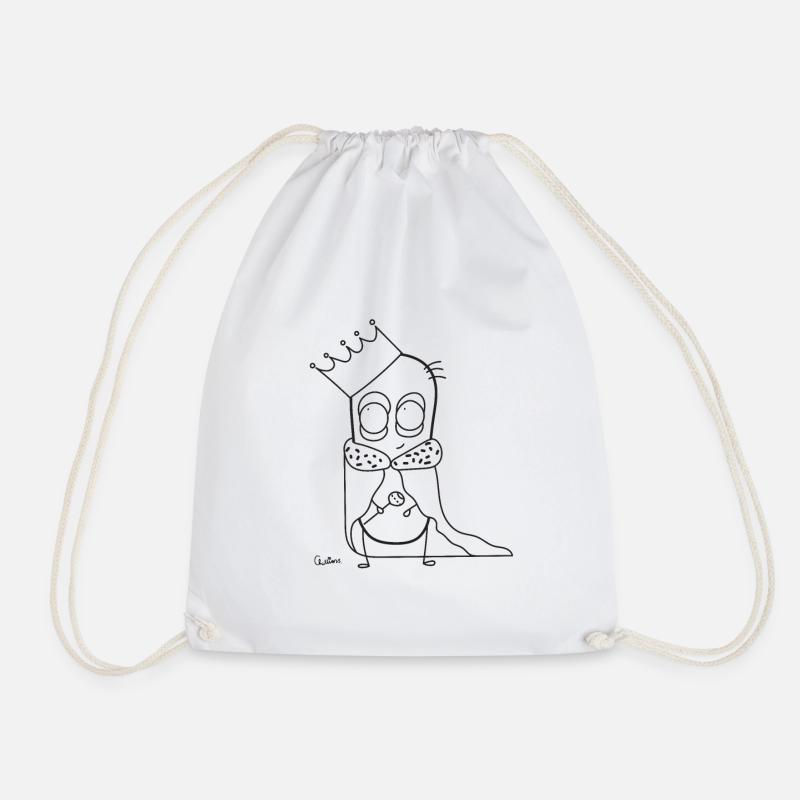 Chillions King - Drawstring Bag - white