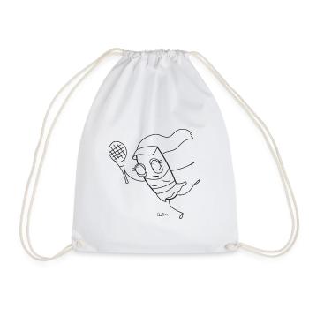 Chillions tennis player - Drawstring Bag - white - Front
