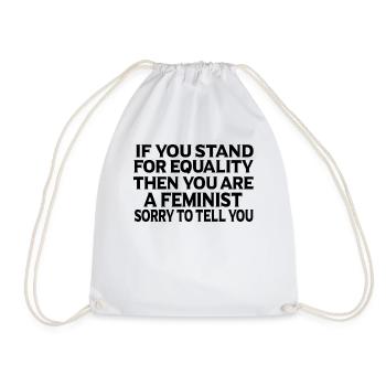 Cadeau féministe féministe féministe - Sac de sport léger - blanc - Devant