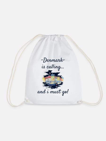 Dänemark - Turnbeutel - Weiß