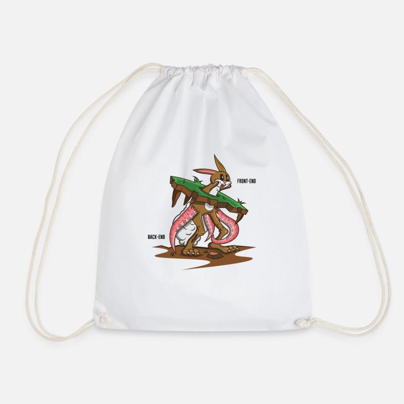 Funny programming computer science software - Drawstring Bag - white