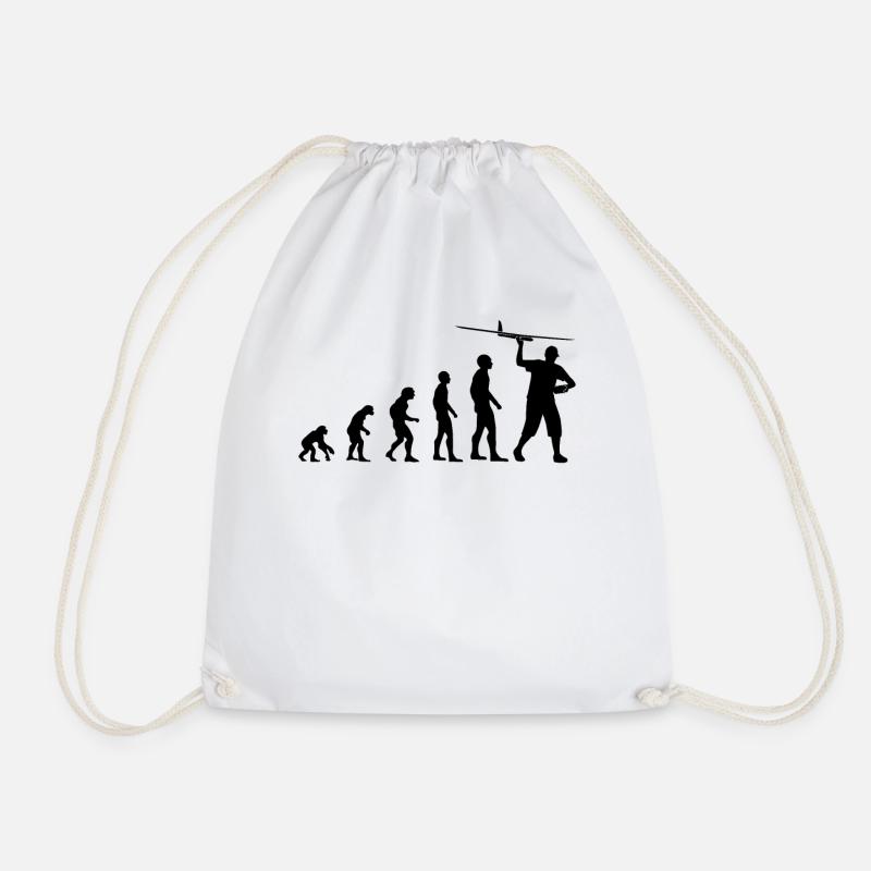 Model Airplane Model Maker Airplane Funny Gift - Drawstring Bag - white