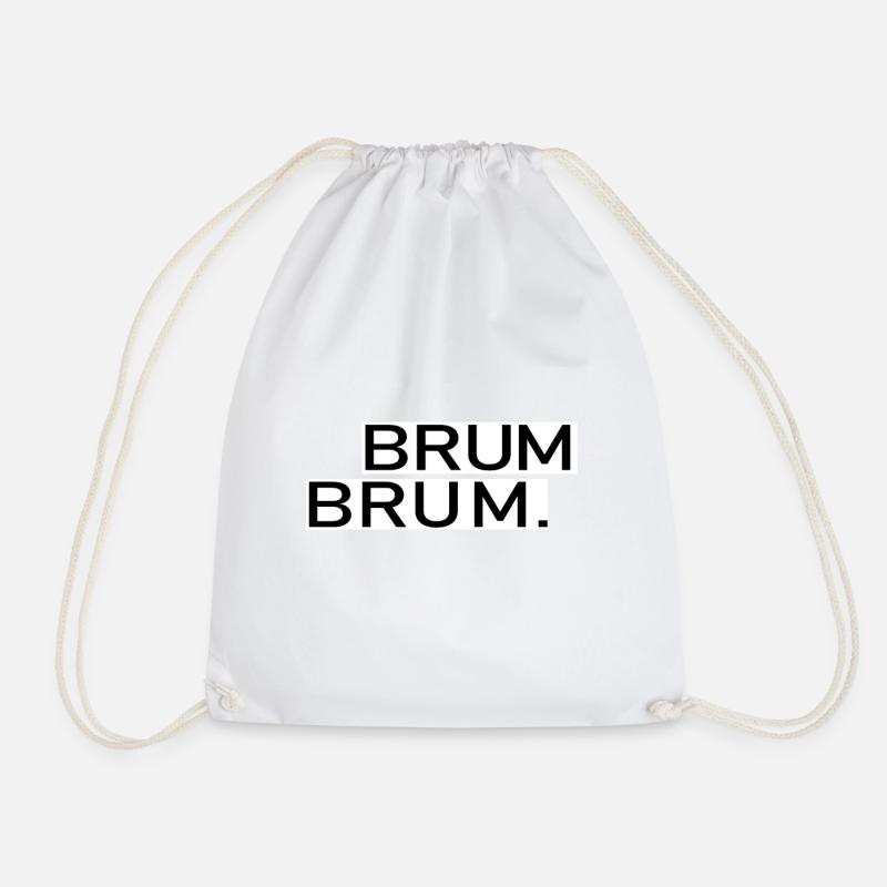 Apache Roller Brum Brum Elegantes Design - Turnbeutel - Weiß