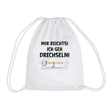 Woodturning Woodworking Woodturner Wood - Drawstring Bag - white - Front