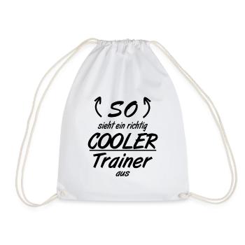 Trainer - So sieht eine richtig coole Trainer aus - Turnbeutel - Weiß - Vorne