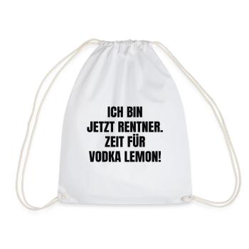 Rentner Fun Spruch - Turnbeutel - Weiß - Vorne