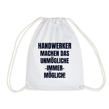 Handwerker - Turnbeutel - Weiß - Vorne