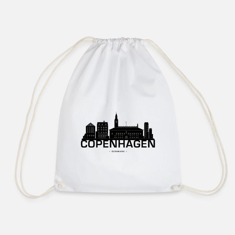 Skyline de Copenhague Danemark - Sac de sport léger - blanc
