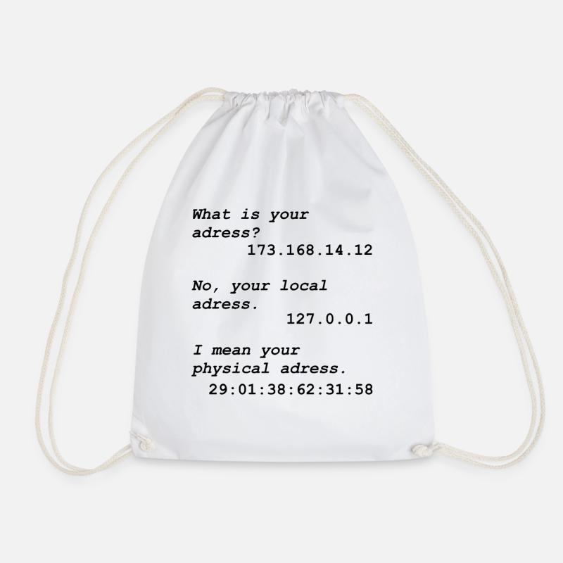 Programming programmer computer scientist computer science - Drawstring Bag - white