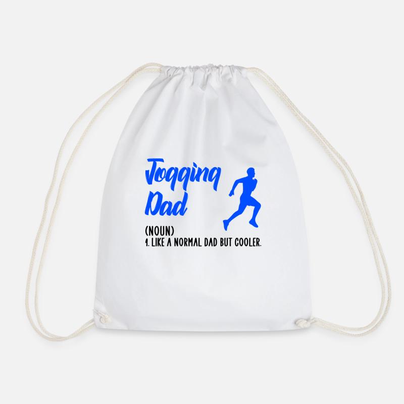 jogging dad - Turnbeutel - Weiß