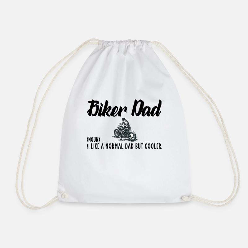 Biker dad - Turnbeutel - Weiß