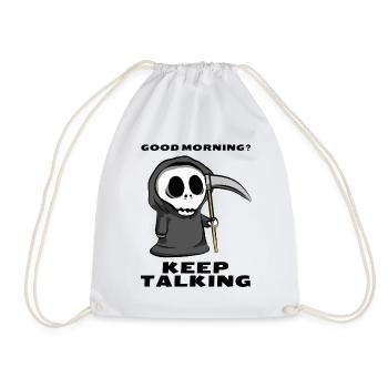 Sarcasm Irony Sense Fun Cynical Funny Saying - Drawstring Bag - white - Front