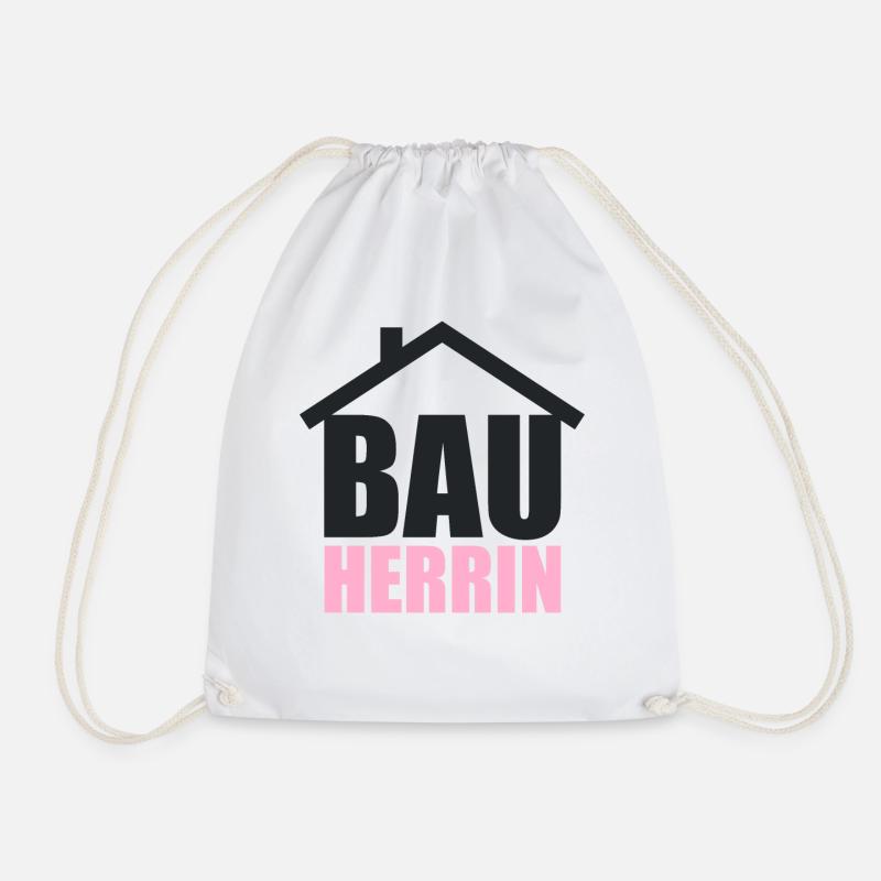 Bauherrin Traumhaus Haus Eigenheim Richtfest - Turnbeutel - Weiß