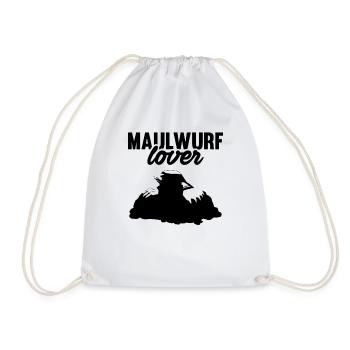 Maulwurf Lover Maulwurfshügel Maulwürfe Geschenk - Turnbeutel - Weiß - Vorne